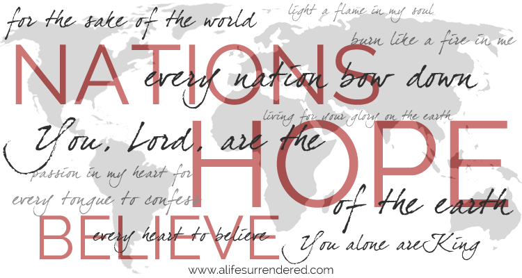 Let every knee bow down, every tongue confess that you are Lord. 