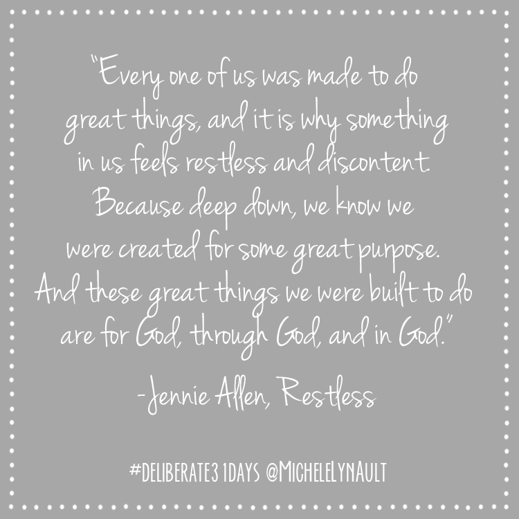 How do you know you are not living deliberately?